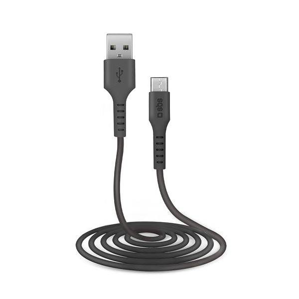 Kabel przewód USB-A - Micro-USB 2m - czarny zdjęcie 2