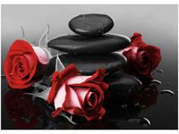 50X70CM CZERWONE RÓŻE OBRAZ POKOJU DREWNINE