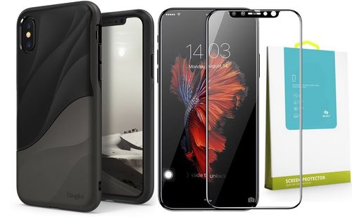ETUI CASE IPHONE X 10 RINGKE WAVE + SZKŁO 3D BENKS na Arena.pl