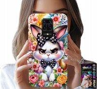 ETUI DO XIAOMI NOTE 9 PRO / 9S - KRÓLIK WIELKANOCNY, ZAJĄC, JAJKA + SZKŁO