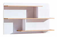 Nowoczesna Półka Wisząca Duża Biały + Dąb Nash 110 cm LONER DL 3 kolory