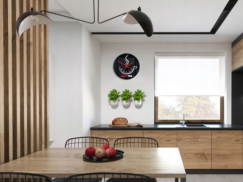 zegar ścienny coffee time ii black na Arena.pl