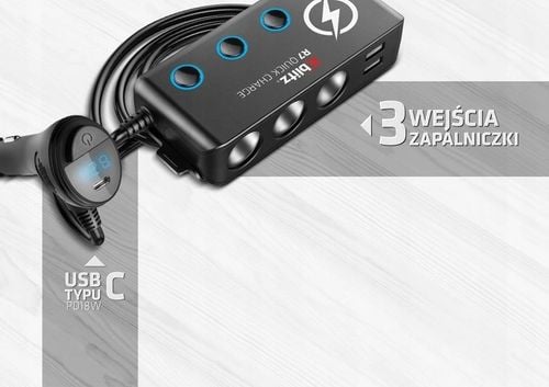Rozdzielacz Samochodowy Xblitz R7 Usb Qc 3.0 na Arena.pl
