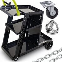 WÓZEK SPAWALNICZY DO SPAWAREK z półką na butle na kółkach TOOLME TM210