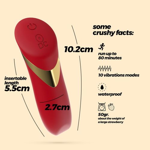 crushious blinders rechargeable vibrating bullet red na Arena.pl