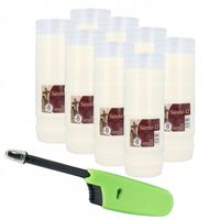 WKŁAD DO ZNICZY parafinowy 7-8 22cm Ignis santo 12