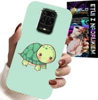 ETUI DO XIAOMI NOTE 9 PRO / 9S - SŁODKIE ŻÓŁWKI WZORY DLA DZIECI + SZKŁO