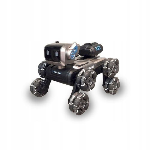 Zdalnie Sterowany Pies Robot 8 Kół Gesty Muzyka Para Wodna Obrót 360 LED na Arena.pl