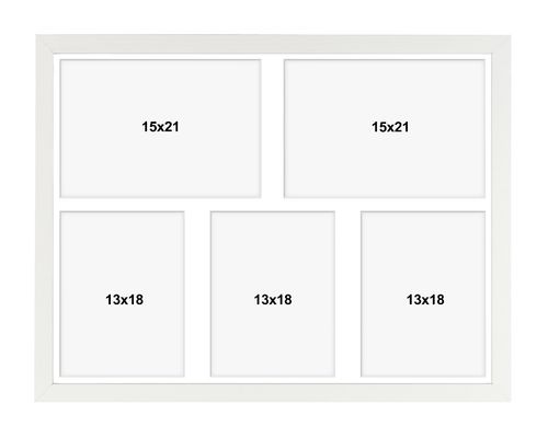 Ramka na 5 zdjęć Hekla 40x50x5 MDF galeria zdjęć biały 1szt. na Arena.pl