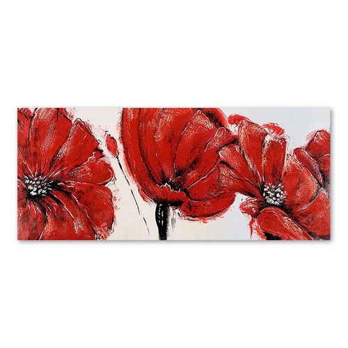 OBRAZ NA PŁÓTNIE Maki Czerwone Malowany na Arena.pl