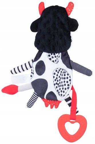 BaliBaZoo KONTRASTOWA KROWA Zabawka dla niemowląt Szeleścik Gryzak 0m+ na Arena.pl