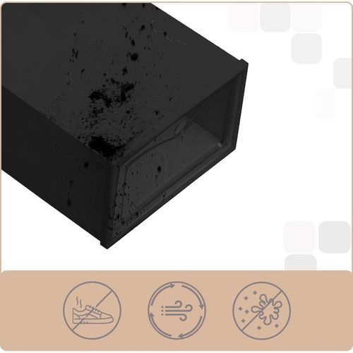 10x Pudełko na buty organizer pojemnik z klapą organizer modułowy na Arena.pl