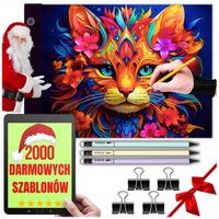 TABLET GRAFICZNY ZESTAW 10W1 DESKA KREŚLARSKA DO RYSOWANIA PREZENT+GRATISY