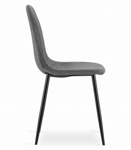 Krzesło COMO - ciemny szary aksamit x 3 na Arena.pl