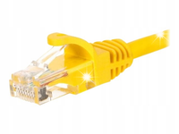 Patchcord RJ45, Netrack osłonka zalewana, kat. 5e UTP, 7m żółty