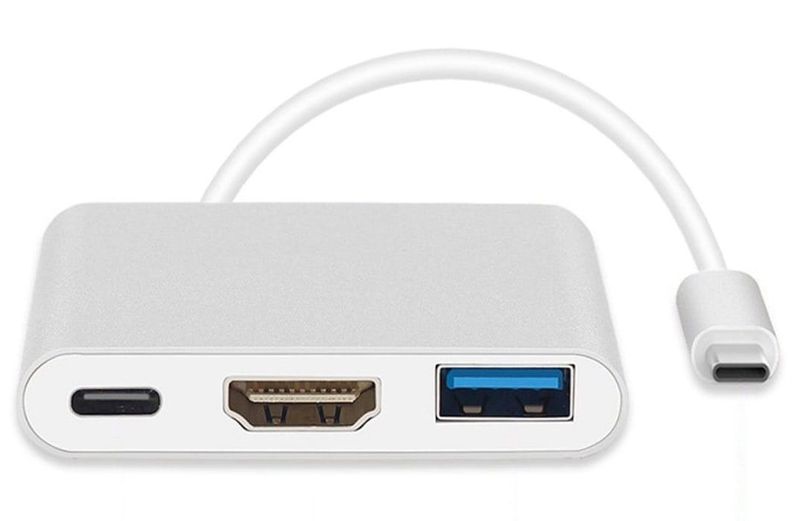 Adapter USB Type-C – HDMI 4K, USB 3.0, USB-C, PD Maclean zdjęcie 1