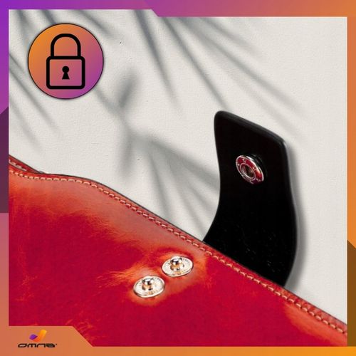 Portfel damski skórzany duży lakierowany pojemny RFID z paskiem czerwony na Arena.pl