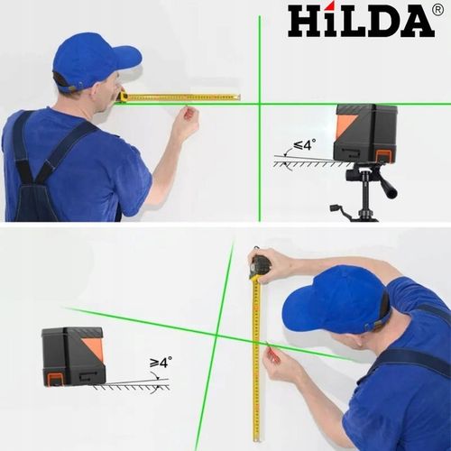 HILDA POZIOMICA LASEROWA MINI MAŁY LASER KRZYŻOWY SAMOPOZIOMUJĄCY na Arena.pl