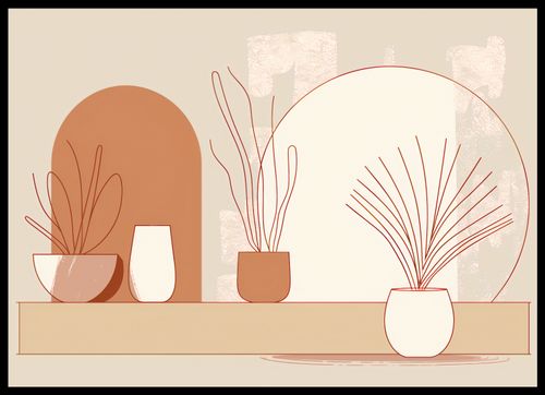 Plakat 70x50cm Widok Roślin na Arena.pl