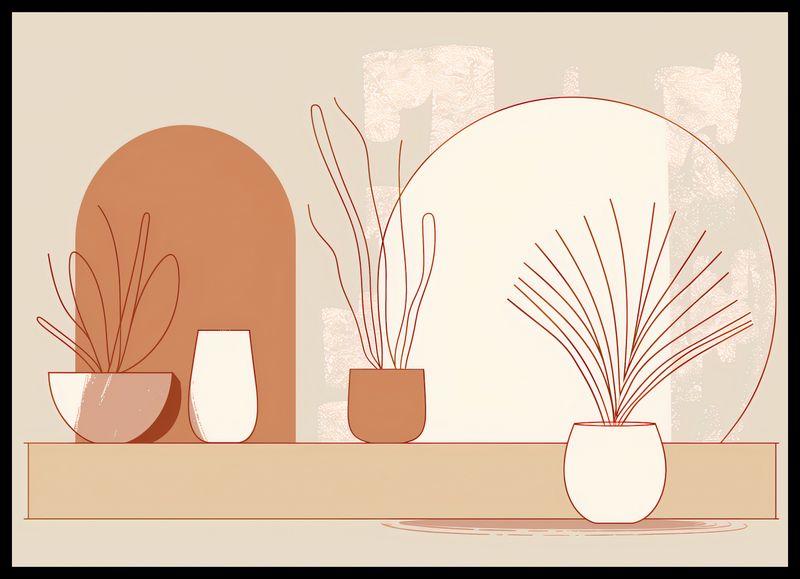 Plakat 70x50cm Widok Roślin zdjęcie 2