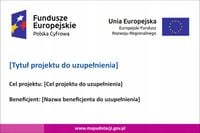 Tablica na dofinansowanie Unijna 90x70cm dotacja