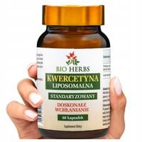 Kwercetyna liposomalna ekstrakt zdrowie układ krążenia serce 98% 60szt