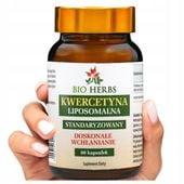 Kwercetyna liposomalna ekstrakt zdrowie układ krążenia serce 98% 60szt