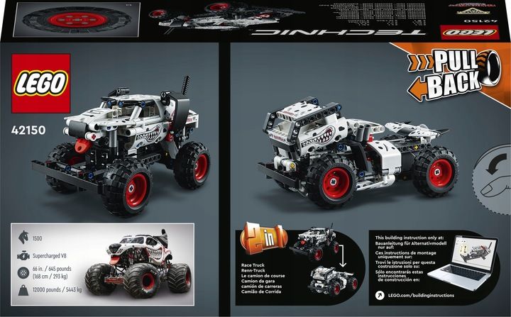 LEGO Technic Monster Dalmatian Silnik PullBack 2w1 42150 zdjęcie 5