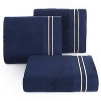 Ręcznik Olivia 30x50 granat haft złoty bawełna 500 g/m²