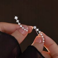 KOLCZYKI Srebrne PRÓBA 925 z Cyrkoniami SREBRO Sztyfty Damskie