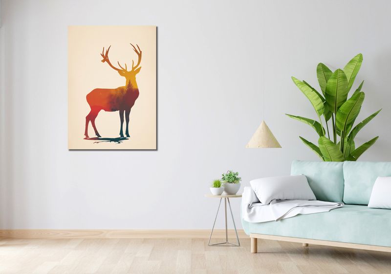 Obraz 70x100cm Światło Leśnego Monarchy zdjęcie 2