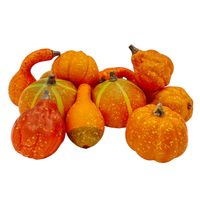 SZTUCZNE DYNIE DO STROIKÓW KOMPOZYCJI JESIENNA DEKORACJA DUŻY ZESTAW 12sz