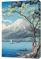Obraz 60x90cm Mount Fuji from Lake Yamanaka, Takahashi Japoński Vintage
