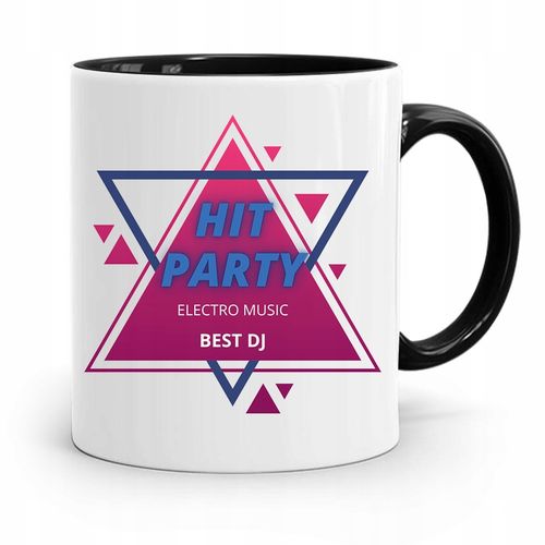 Dla Dja Muzyka Kubek Czarny Hit Party Best Dj Z Nadrukiem Ze Zdjęciem na Arena.pl