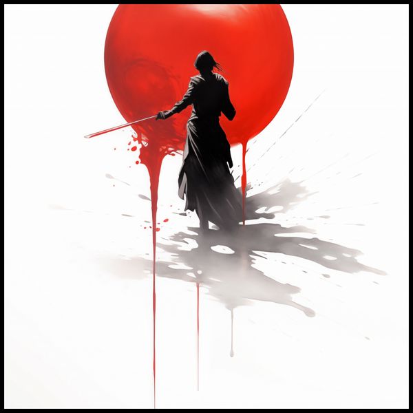 Plakat 100x100cm Samotny Samuraj zdjęcie 2