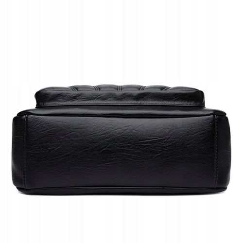 TORBA TOREBKA DAMSKA CZARNA NA RAMIĘ NA ZAMEK SKÓRA EKOLOGICZNA na Arena.pl