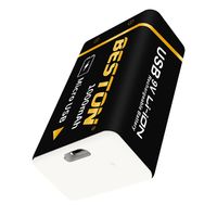 1x akumulatorek bateria 9V 1000 mah z microUSB 6LR61 6F22 6AM6 522 Block 9V MN1604