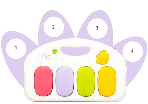 duża mata edukacyjna z pianinkiem interaktywna 5w1 różowe nicekids lz-9903 na Arena.pl