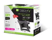 Uchwyt na telewizor Techly 13-30" max15kg uchylny czarny VESA