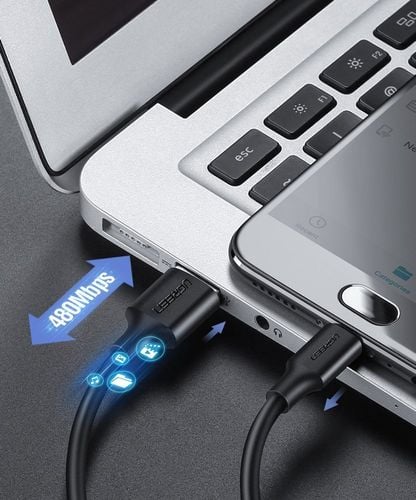 kabel przewód usb - micro usb 2.4a 480mbps 1.5m czarny na Arena.pl