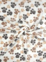 Koc Polarowy 70X50 Cm Łapy Jasne