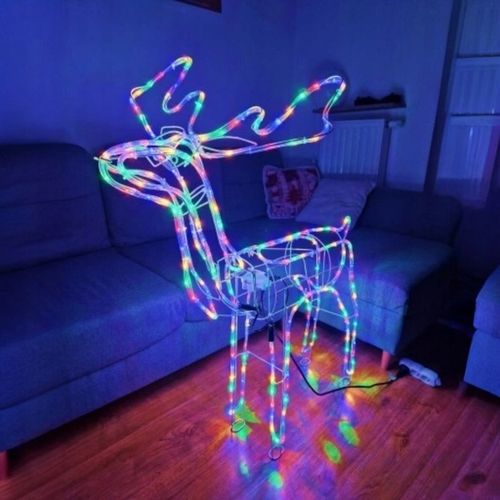 Renifer LED Świąteczny Świecący Figurka Na Zewnątrz XL Duży 85 Kolorowy na Arena.pl