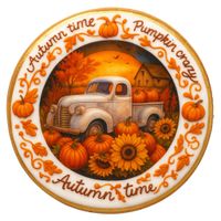 CIASTKO LUKROWANE WHITE PEARL PICKUP ROZ.M KOŁO JESIEŃ RĘCZNIE ROBIONE