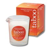 Świeca do masażu Taboo - słodka brzoskwinia