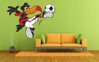 NAKLEJKA samoprzylepna dekoracyjna piłkarz piłka