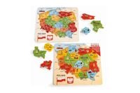 Puzzle drewno mapa Polski D-100 41004