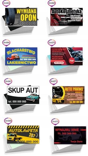 Wizytówki reklamowe firmowe 100 szt różne wzory USŁUGI ELEKTRYCZNE na Arena.pl
