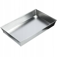 BLACHA FORMA DO PIECZENIA OCYNOWANA 40x25x6cm