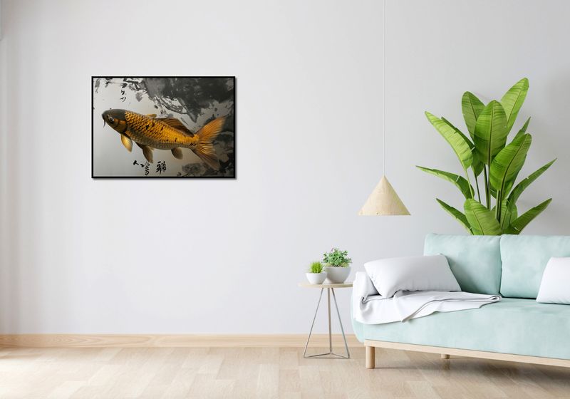 Plakat 84x59,5cm Spokojna Ryba Koi zdjęcie 4
