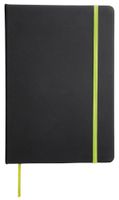 Notatnik LECTOR w rozmiarze A6, czarny, jasnozielony